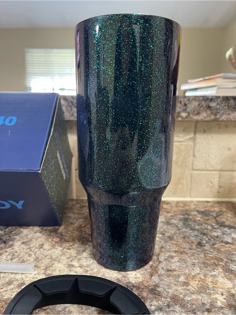Thicc Buddy 40 Mermaid Stainless Tumbler - Sparkle Dark Blue